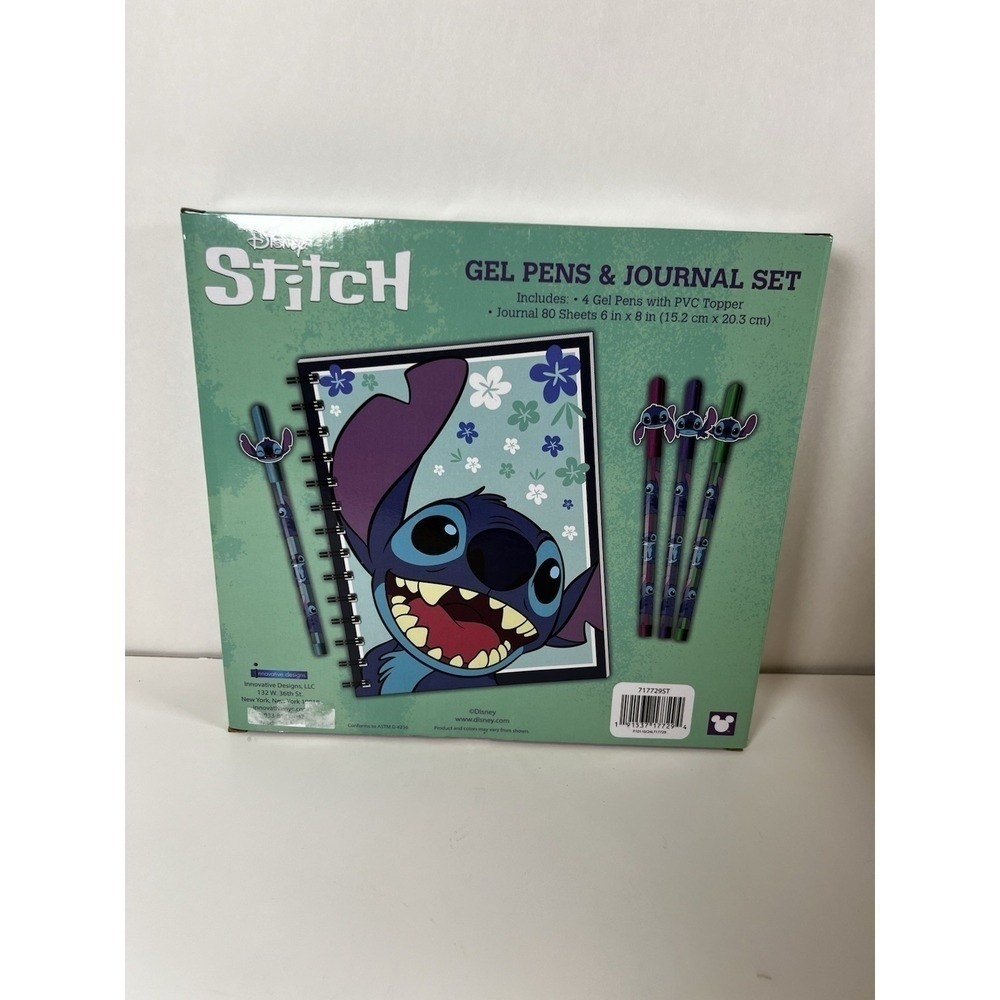 Disney Stitch Journal & Gel Pens Set Lilo & Stitch Gift Stationery - Picture 5 of 5